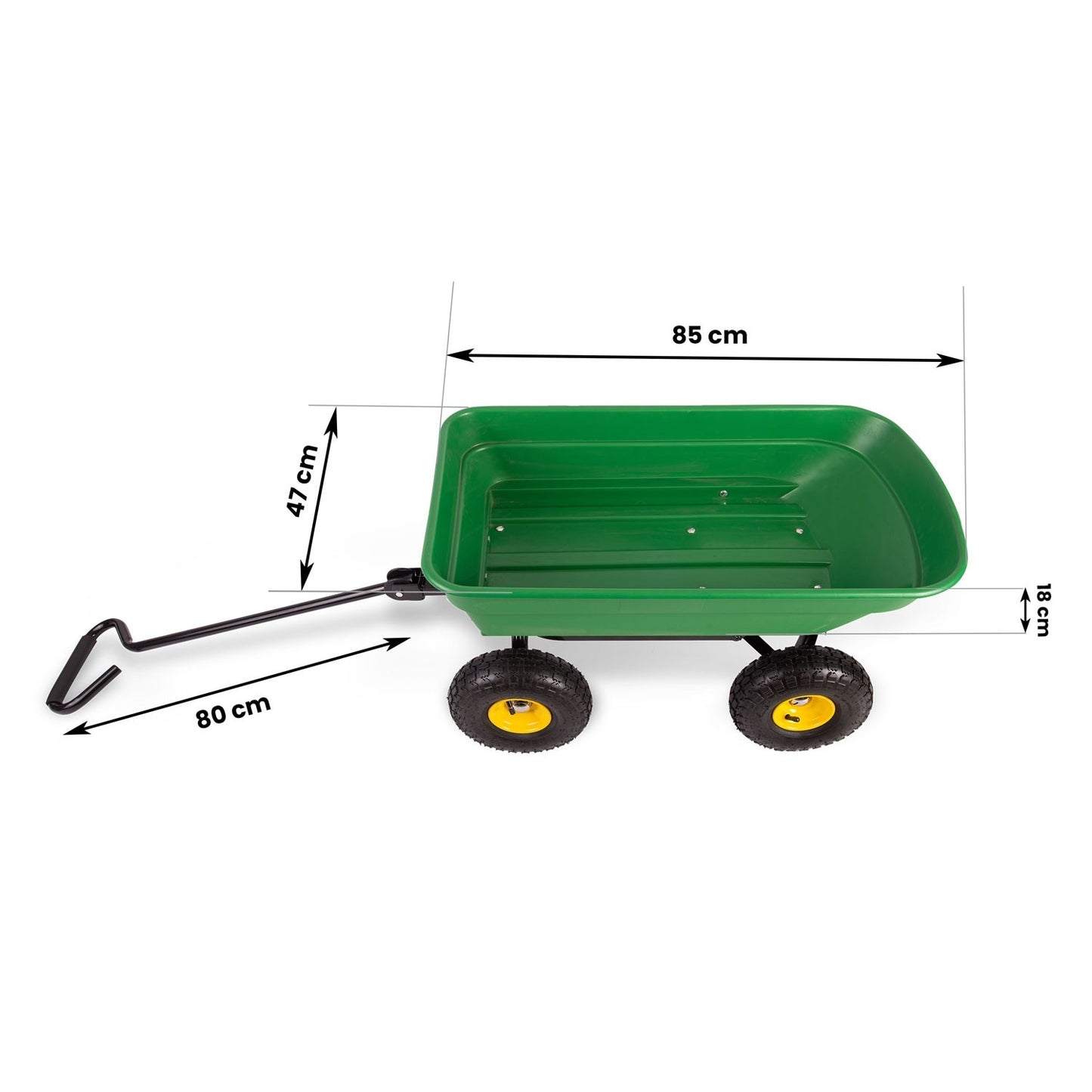 Garden wheelbarrow with tipping function 52L Humberg 4870