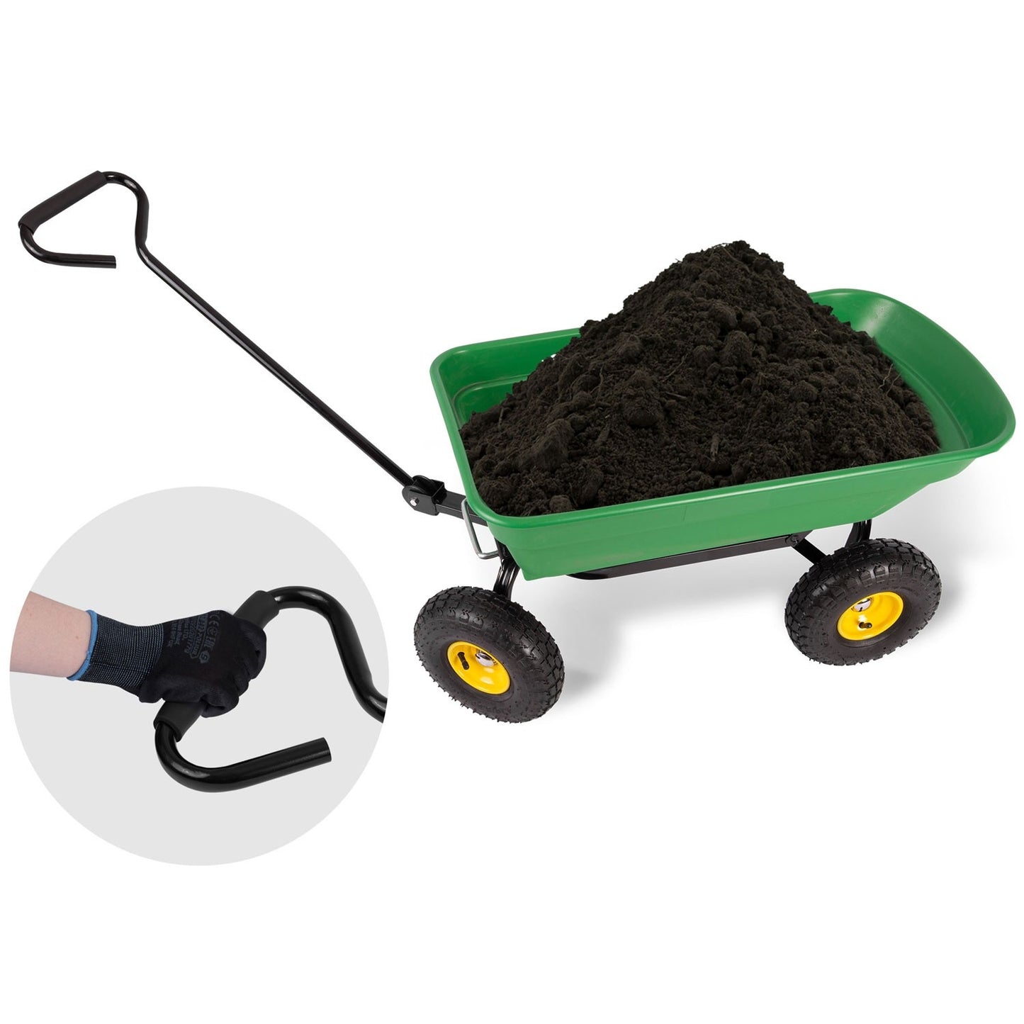Garden wheelbarrow with tipping function 52L Humberg 4870