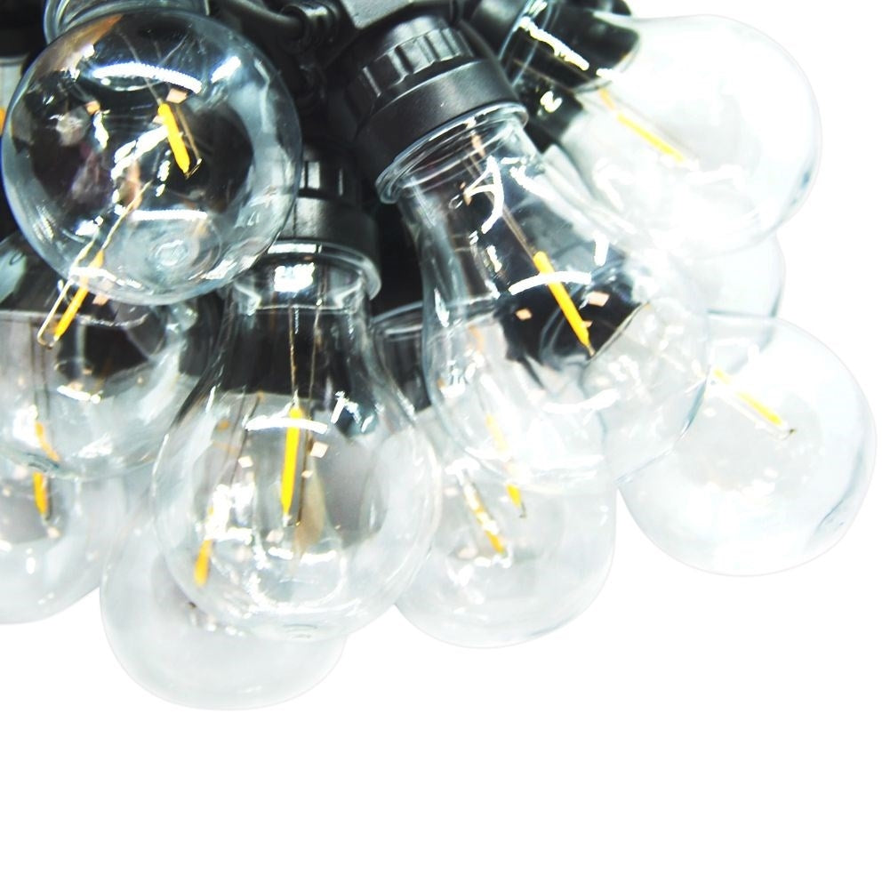 Garland for indoor and outdoor use with warm retro bulbs