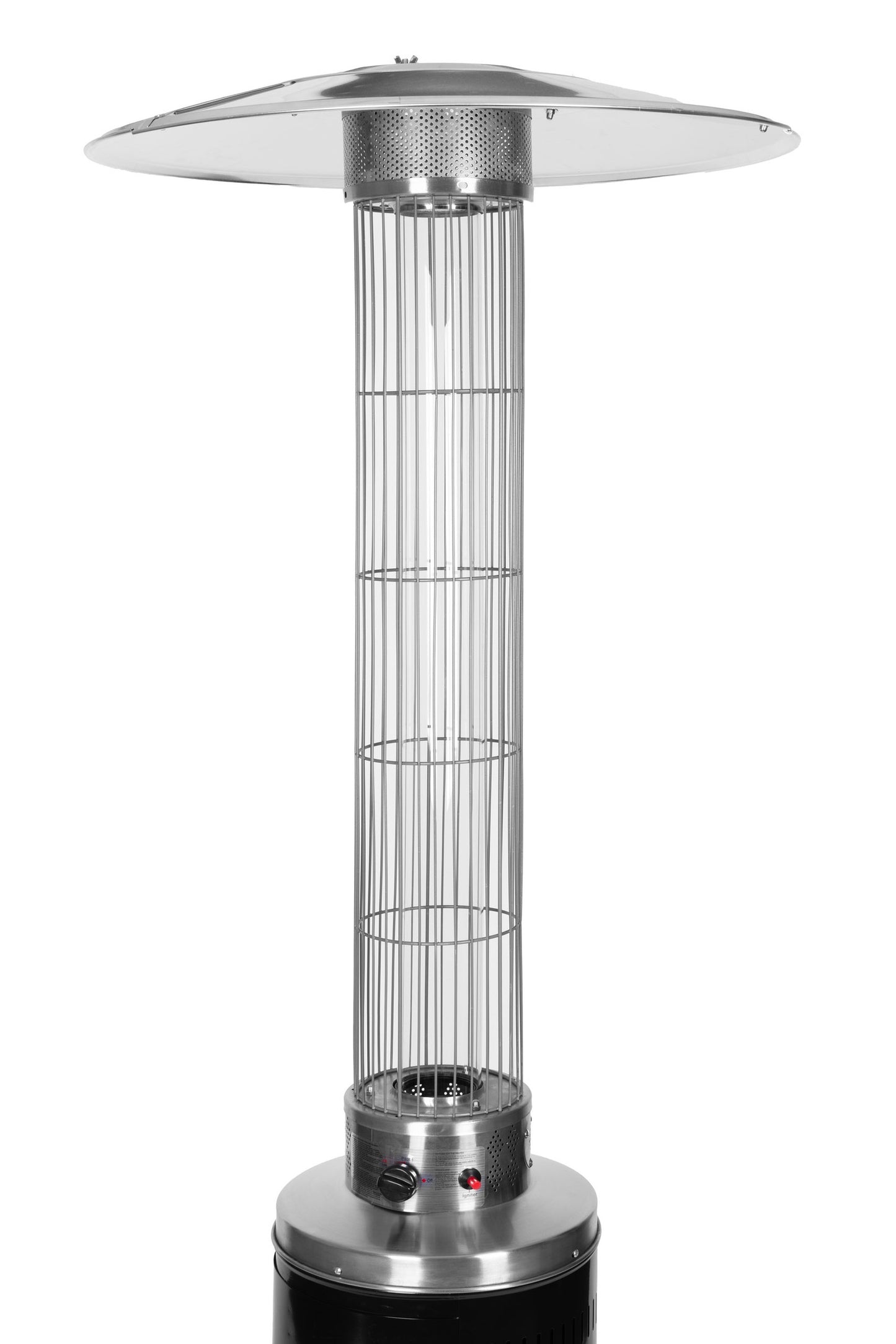 Gas Patio Heater with Regulator, Hose & Cover, 9 kW