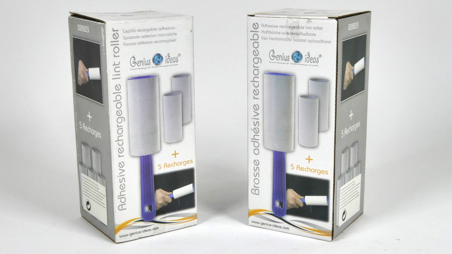 Genius Ideas Adhesive Lint Roller-5 Rolls