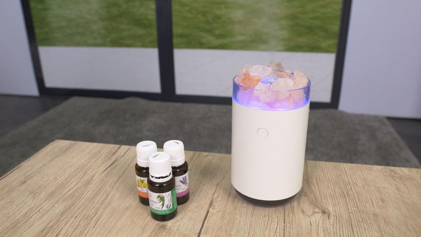 Genius Ideas GI-050671:Himalayan Salt Ambience Aroma Diffuser
