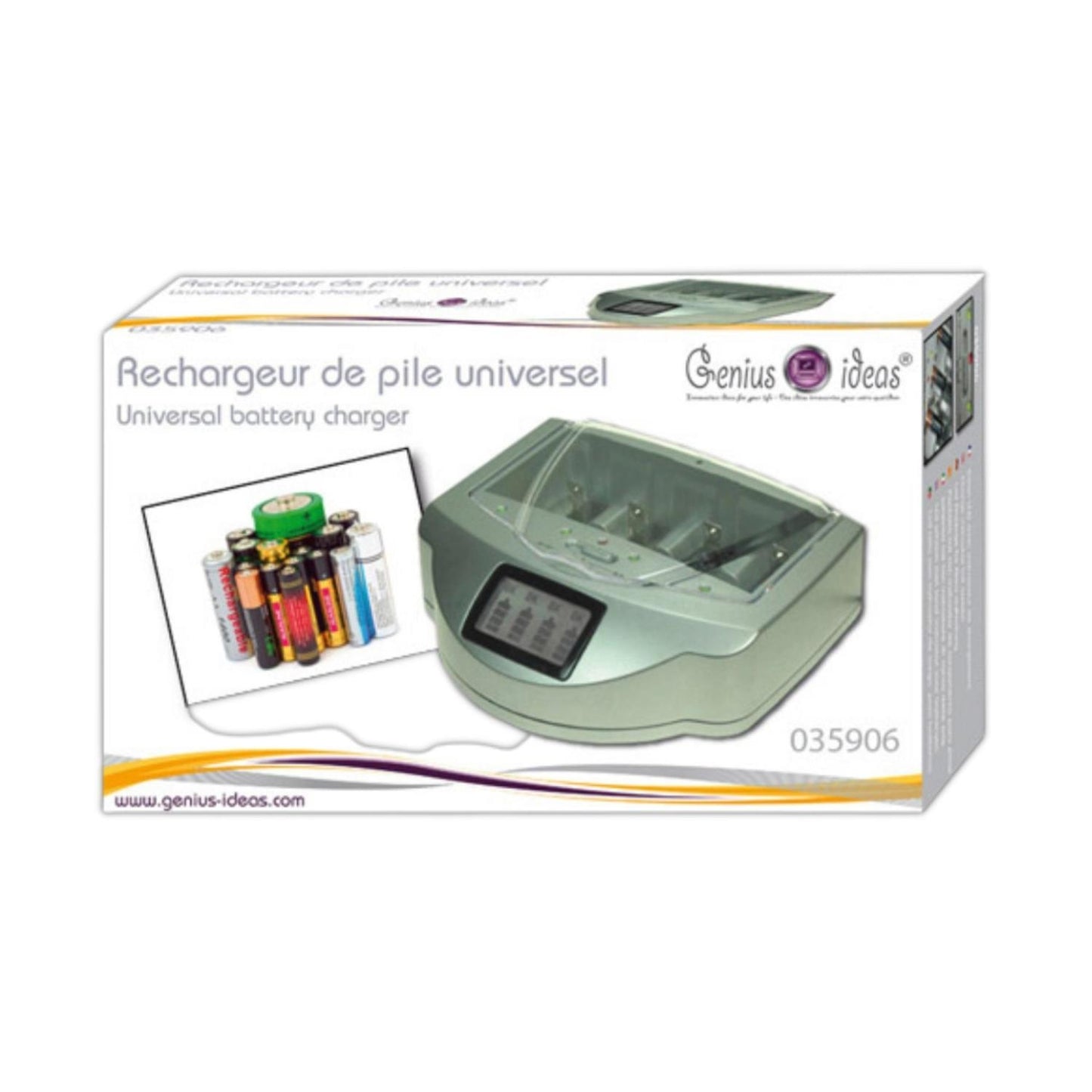 Genius Ideas LCD Universal Battery Charger