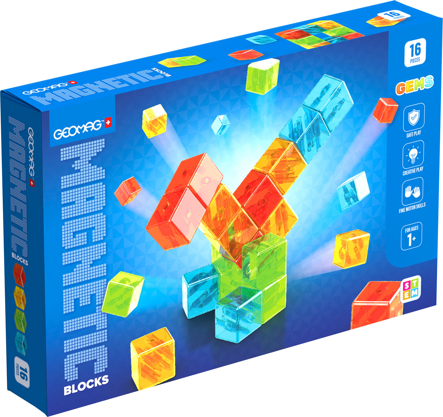 Geomag Gems Magnetic Blocks 16 Pcs