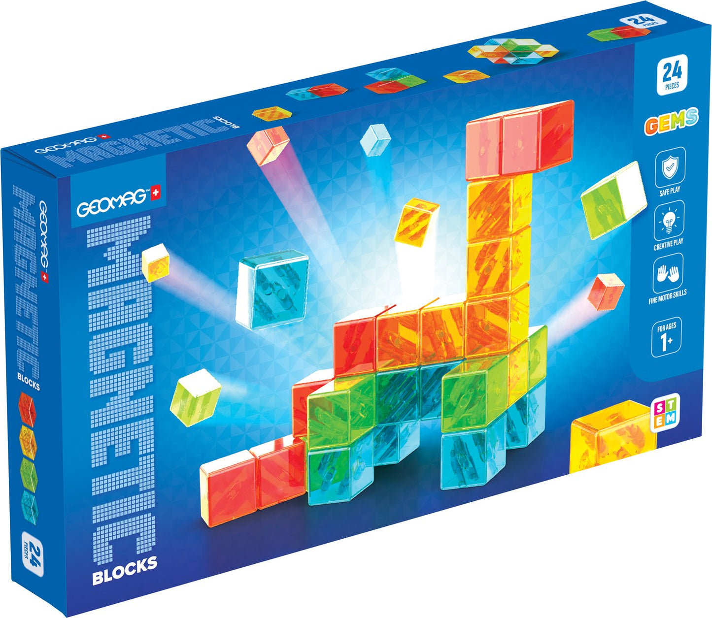 Geomag Gems Magnetic Blocks 24Pcs