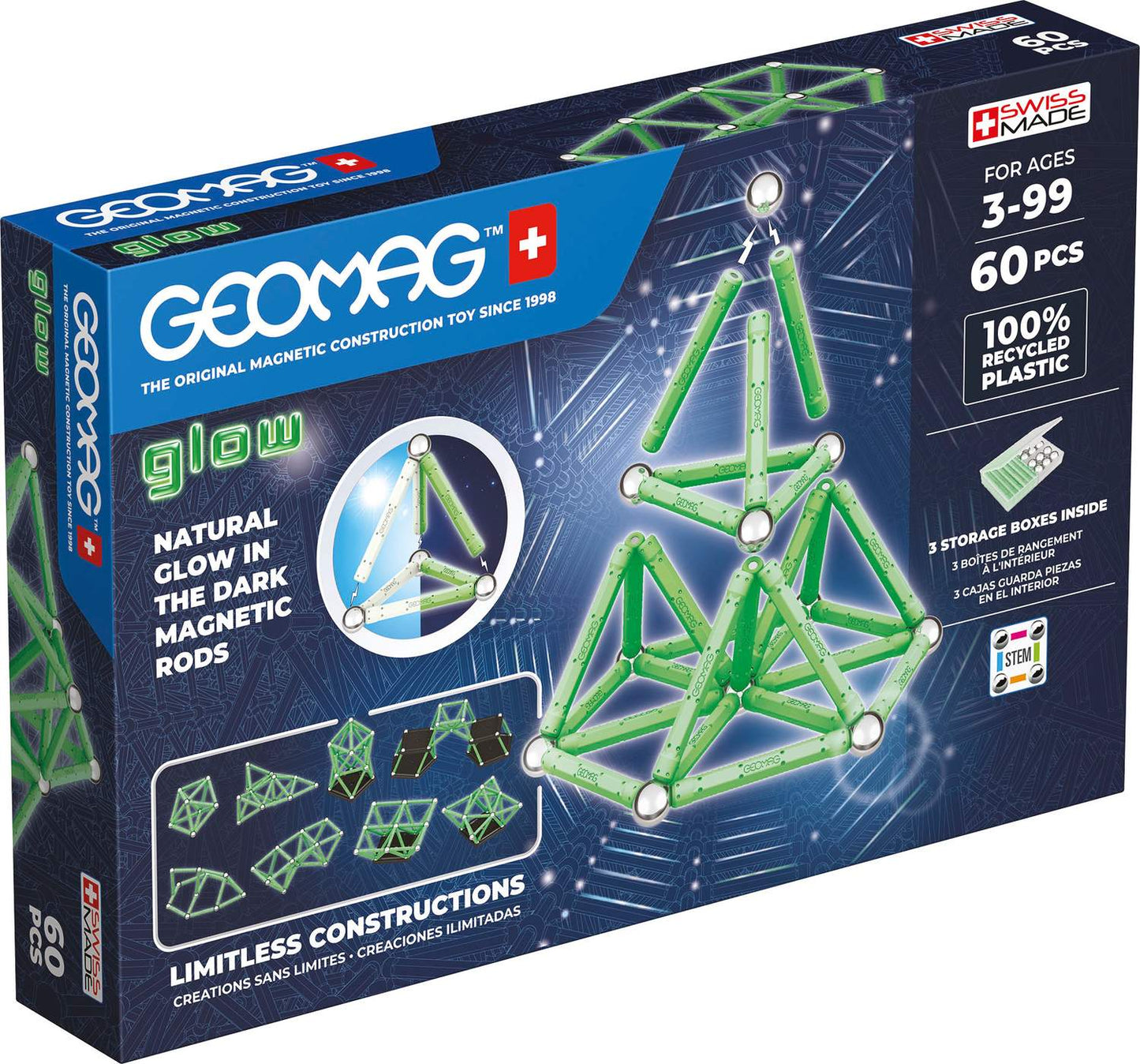 Geomag Glow Building Set 60 Pcs