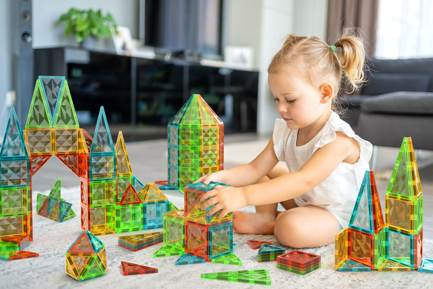 Geomag Magnetic Tiles Gems 44 Pcs