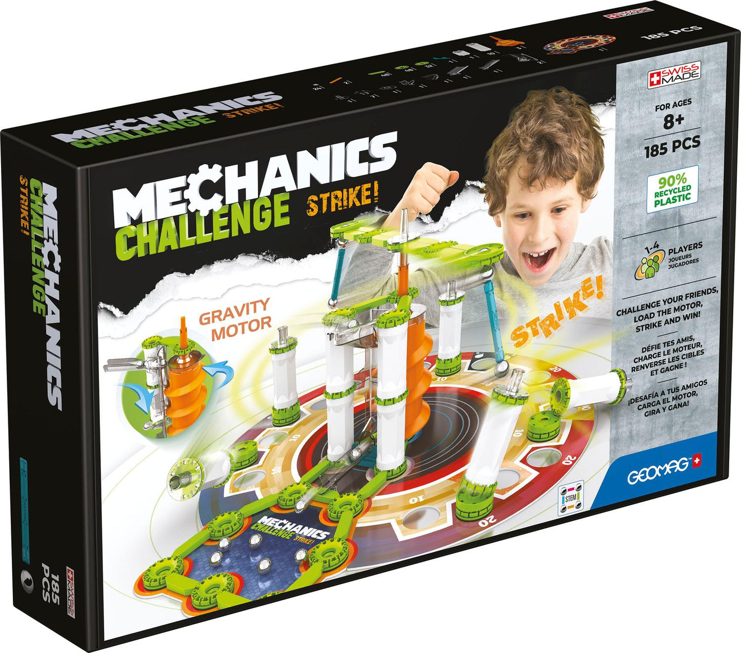 Geomag Mechanics Challenge Strike 185 Pcs
