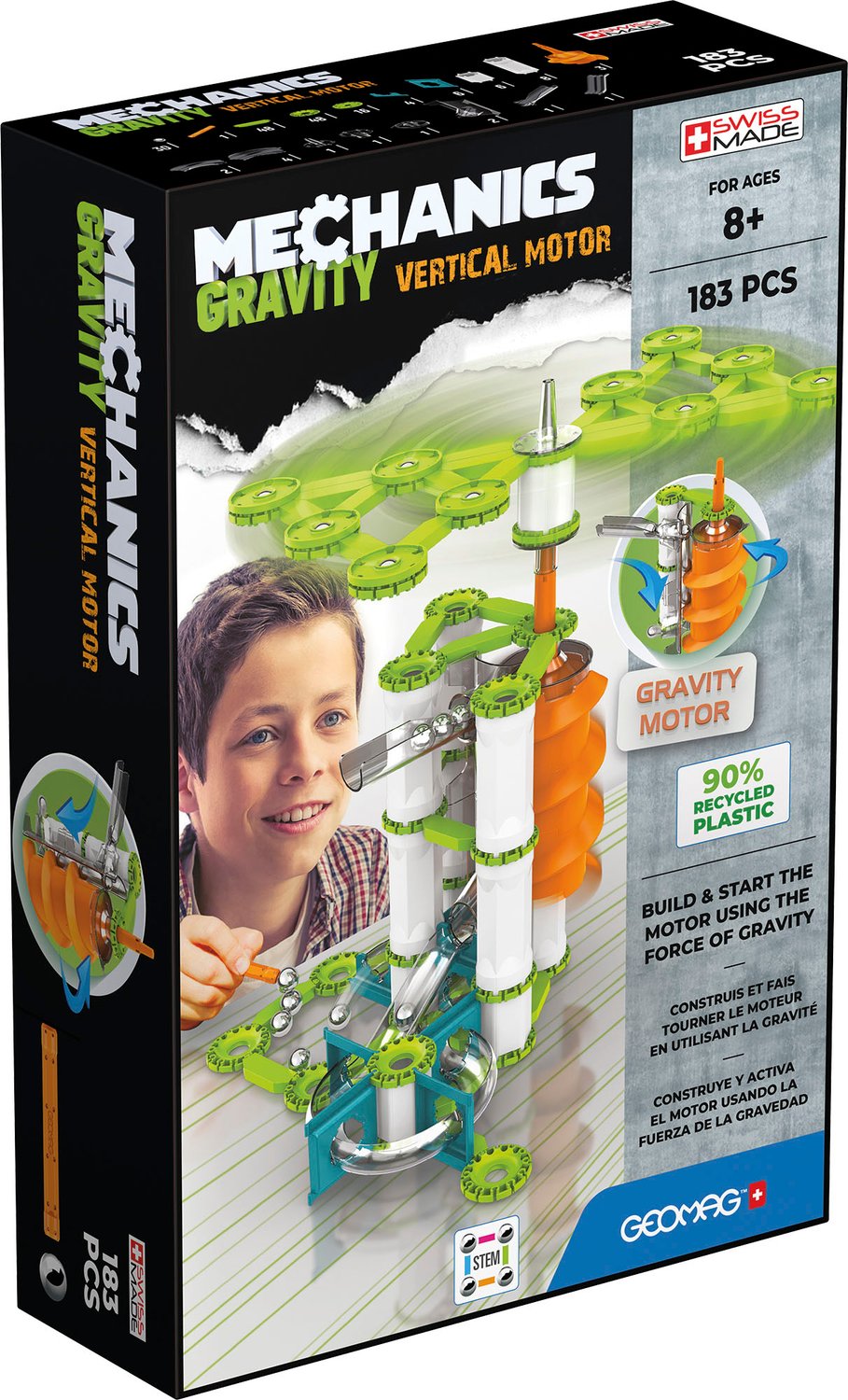 Geomag Mechanics Gravity Vertical Motor 183 Pcs