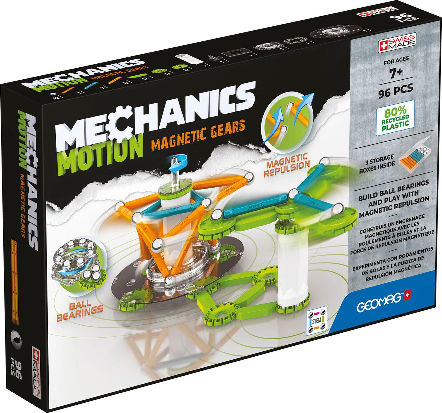 Geomag Mechanics Motion 2 Gears 96 Pcs