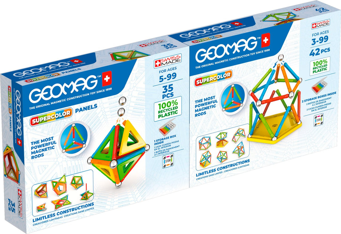 Geomag Supercolor Double Pack 77 Pcs
