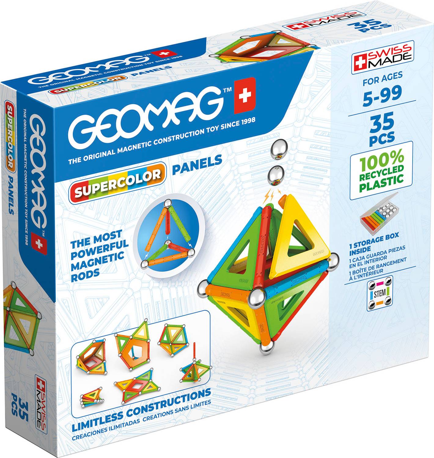 Geomag Supercolor Panels 35 Pcs