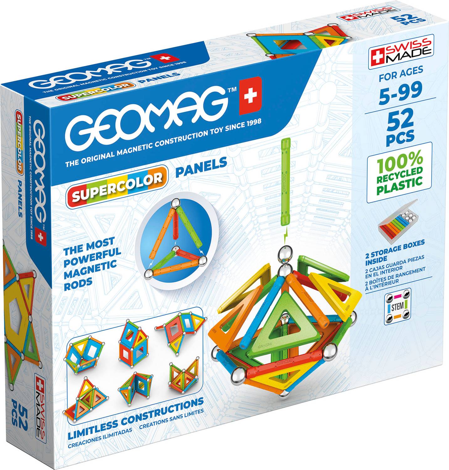 Geomag Supercolor Panels 52 Pcs