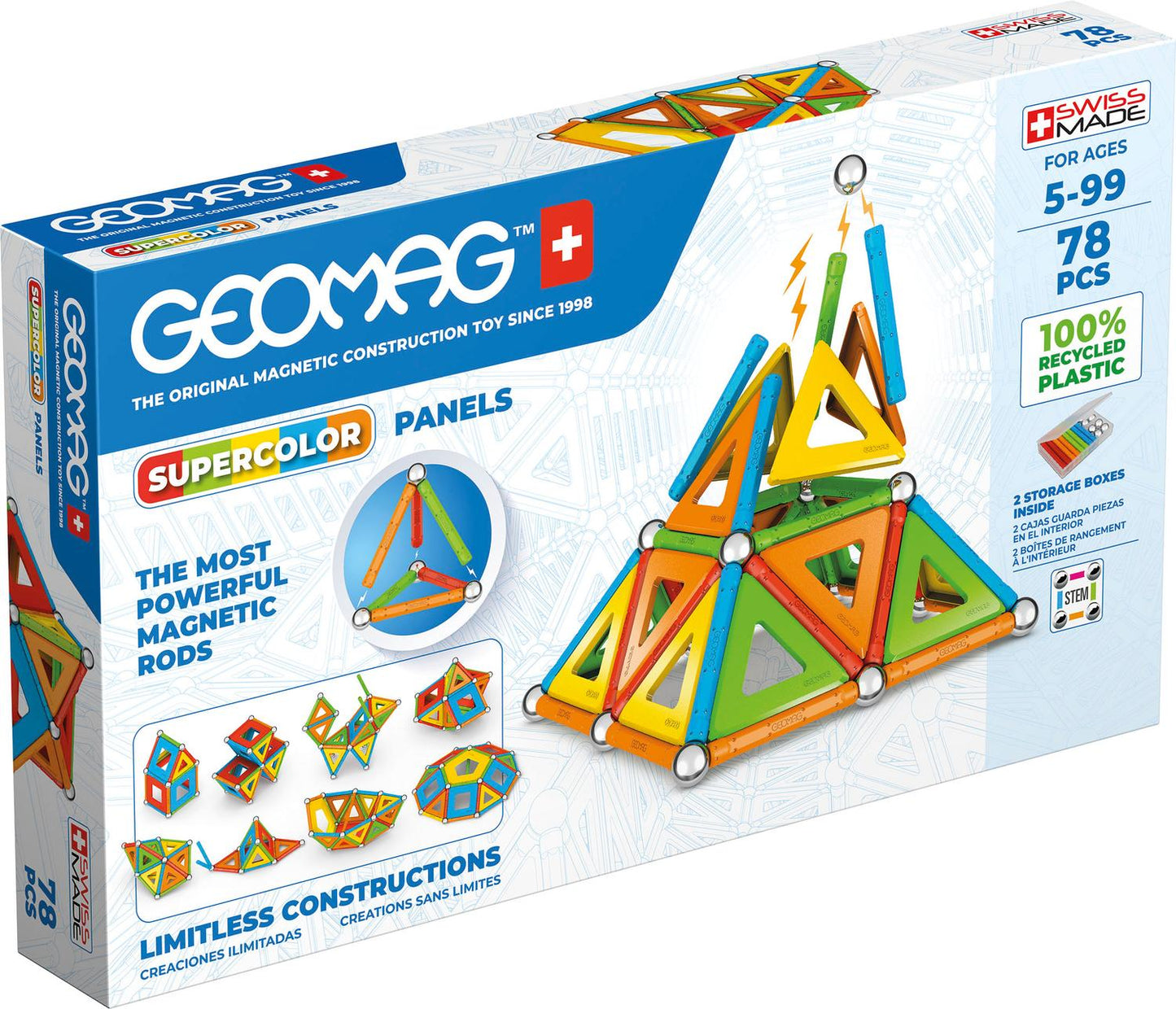 Geomag Supercolor Panels 78 Pcs