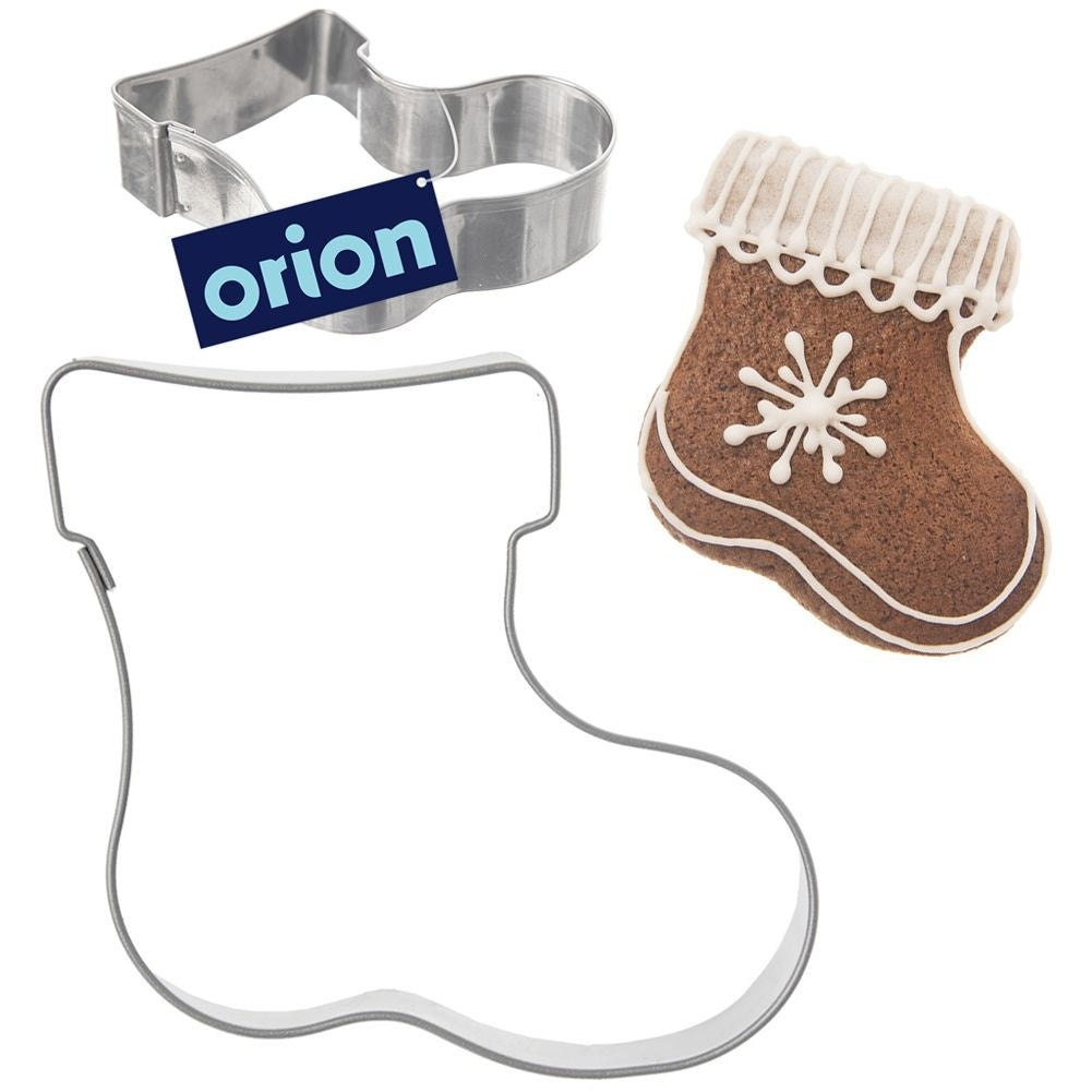 Gingerbread Christmas stocking tin stainless steel dishwasher safe