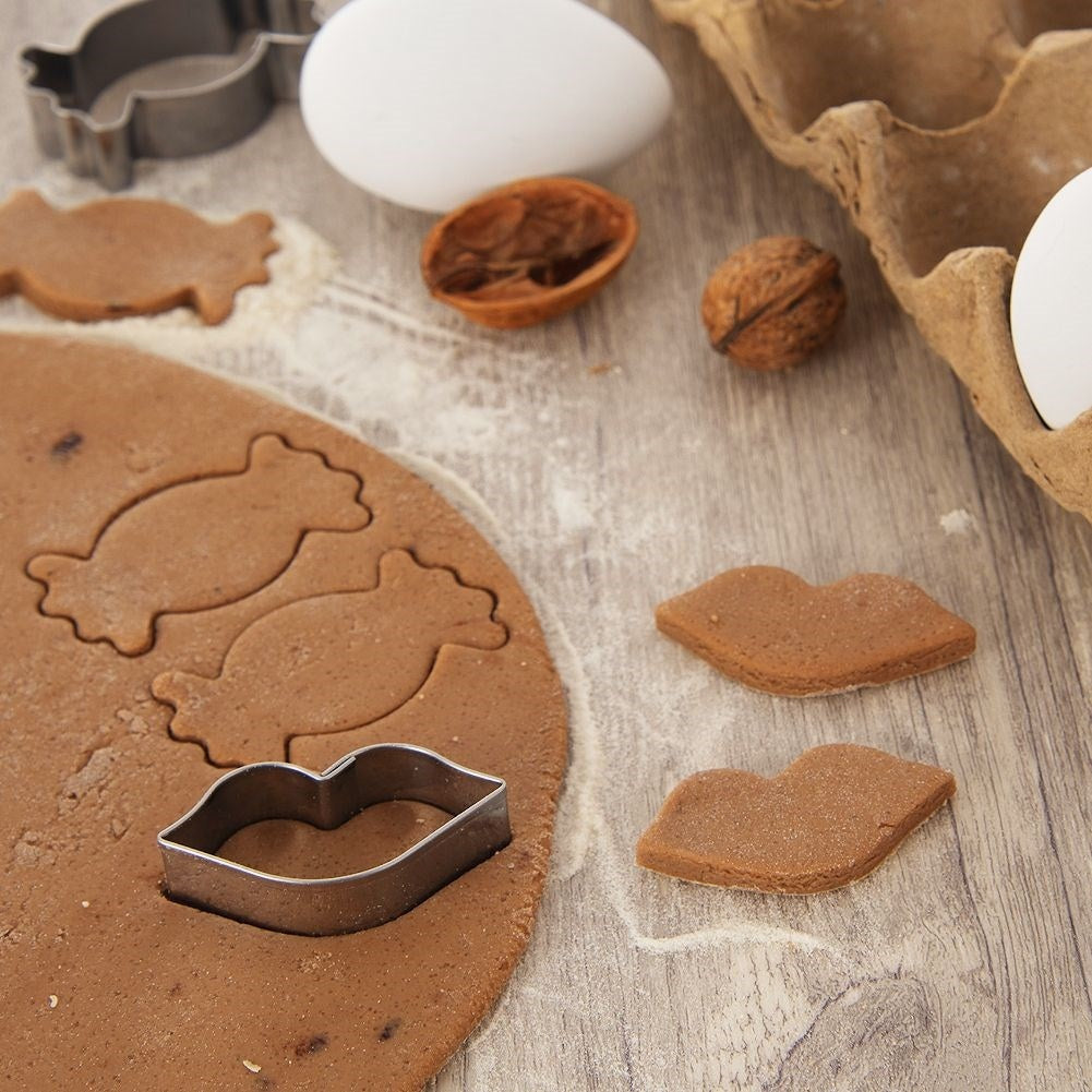Gingerbread Mold Lips Stainless Steel Dishwasher safe