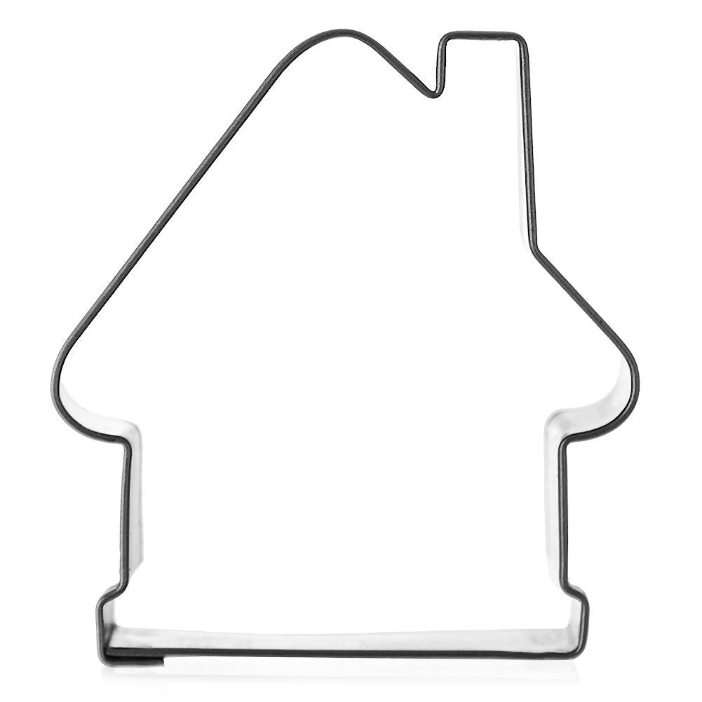 Gingerbread house form in durable stainless steel