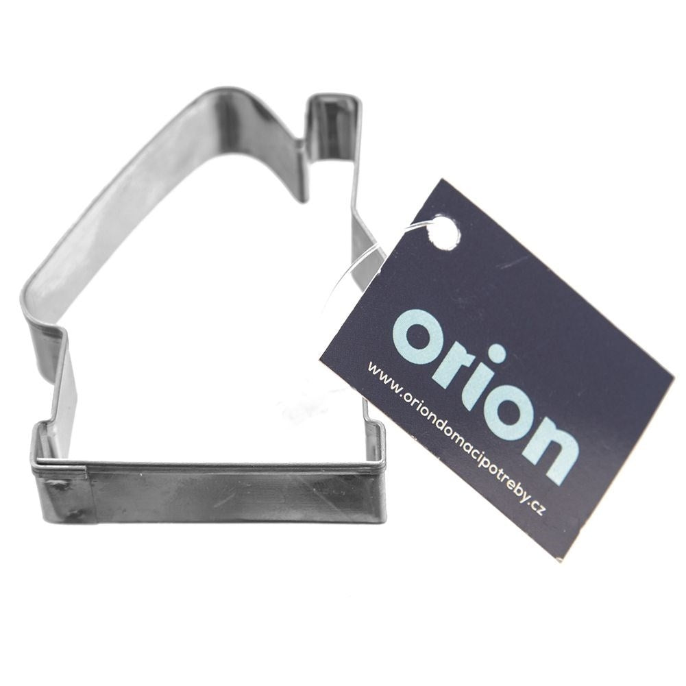 Gingerbread house form in durable stainless steel