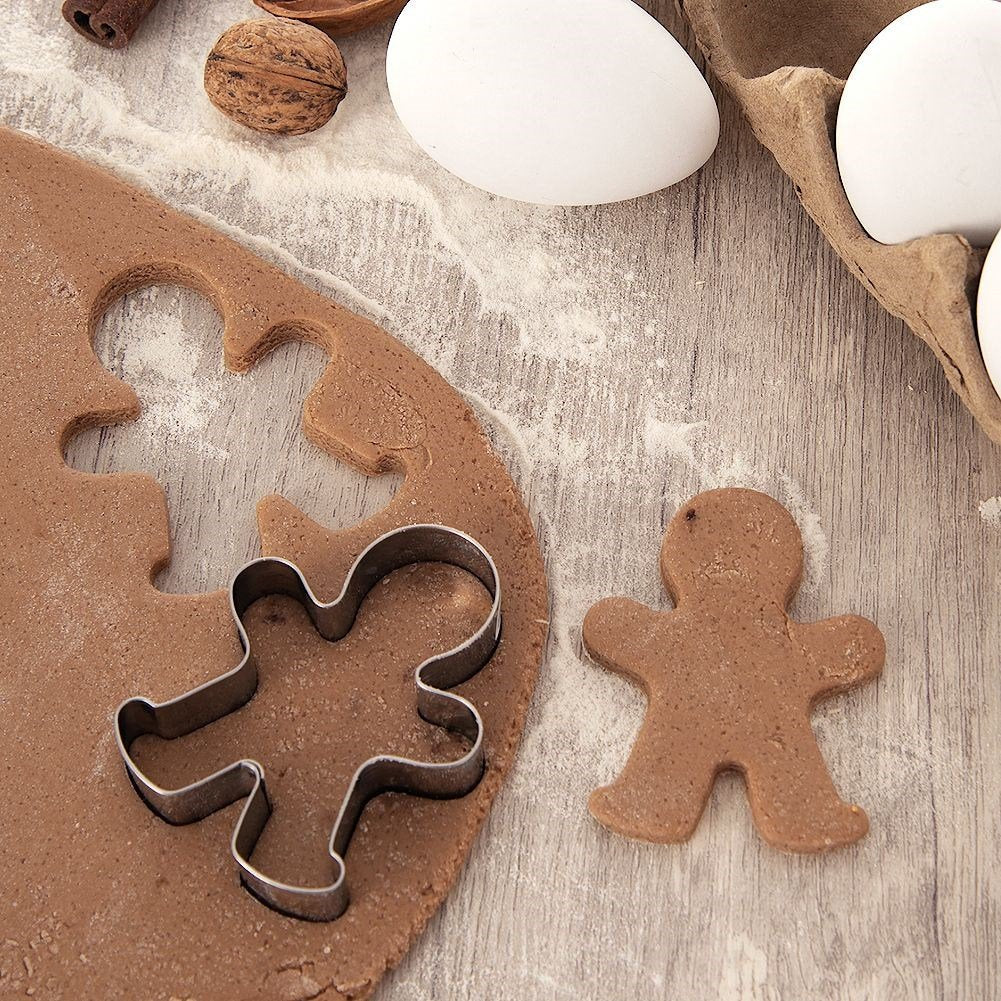 Gingerbread man Rolling pin in Stainless Steel