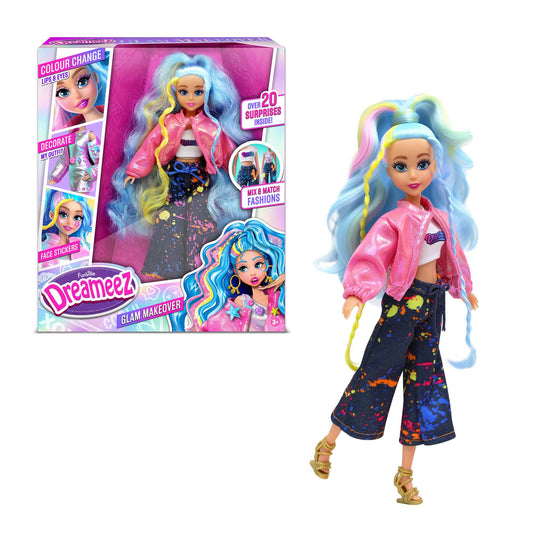 Glam Doll Set with Color-Changing Hair & 20+ Surprises