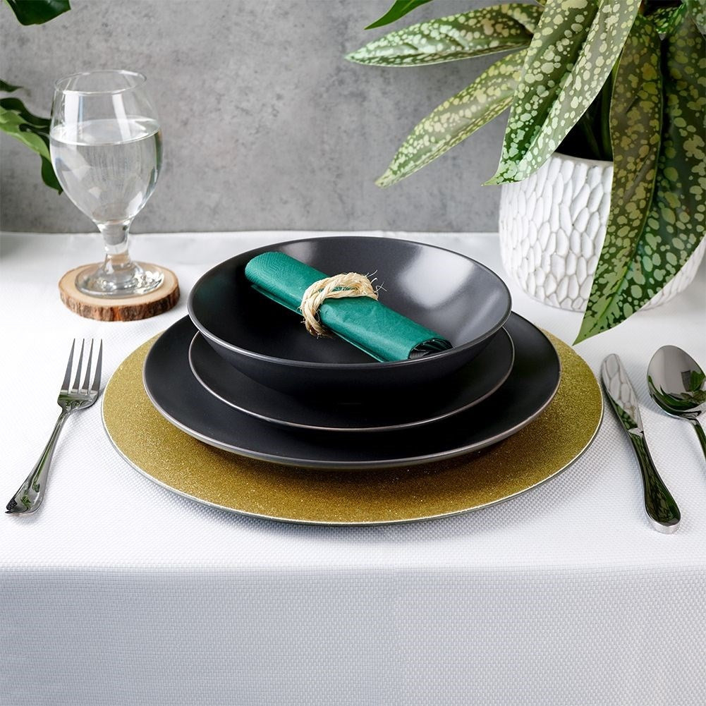Glamorous Gold Placemat 33 cm - Luxurious table setting