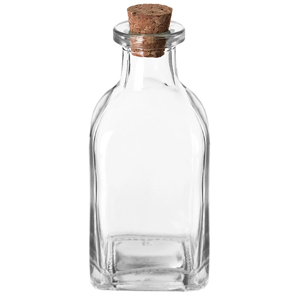 Glass Bottle with Cork Stopper, 110 ml Capacity