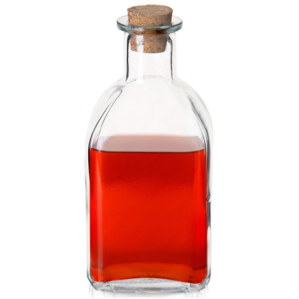 Glass Bottle with Cork Stopper, 270 ml Capacity