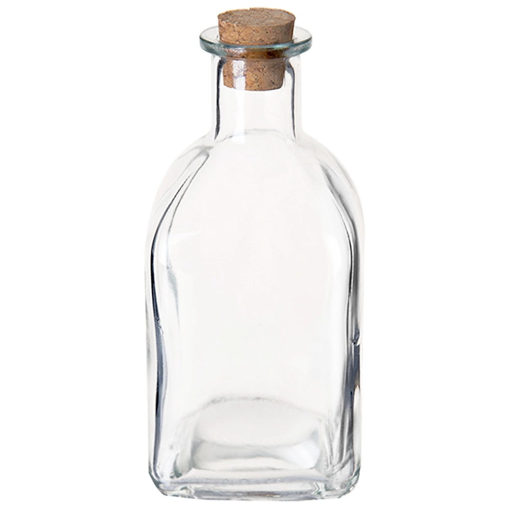 Glass Bottle with Cork Stopper, 270 ml Capacity