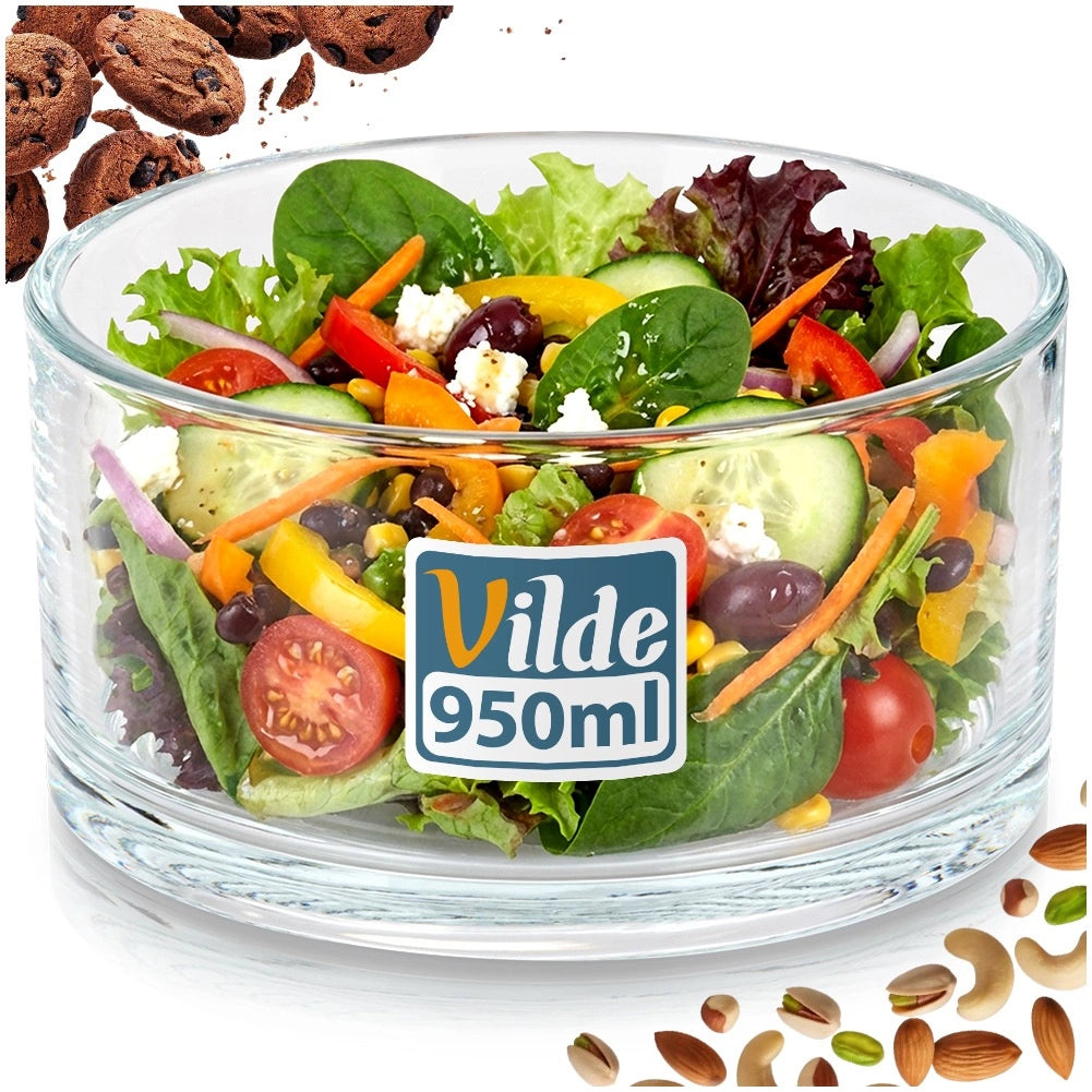 Glass Bowl 950 ml – Versatile, Temperature Resistant