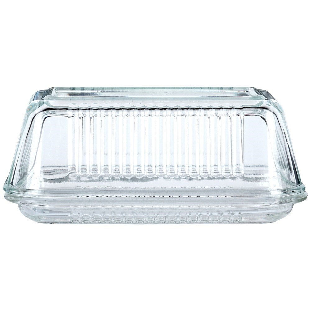 Glass Butter Box - Classic Shape for Storage and Serving