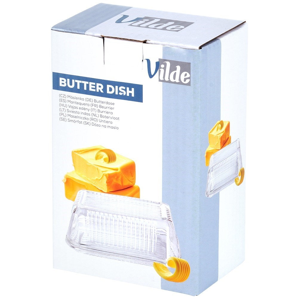 Glass Butter Box - Classic Shape for Storage and Serving