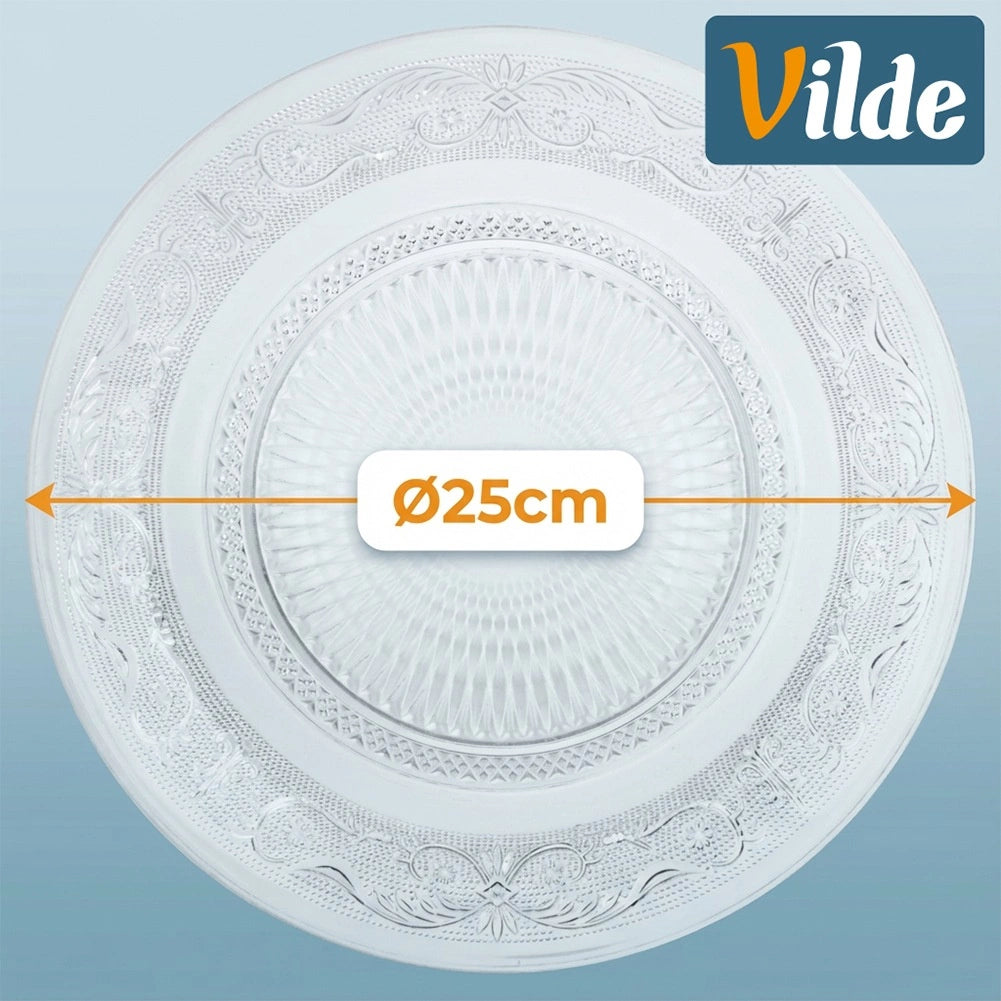 Glass Cake Stand, 25 cm – Dishwasher Safe