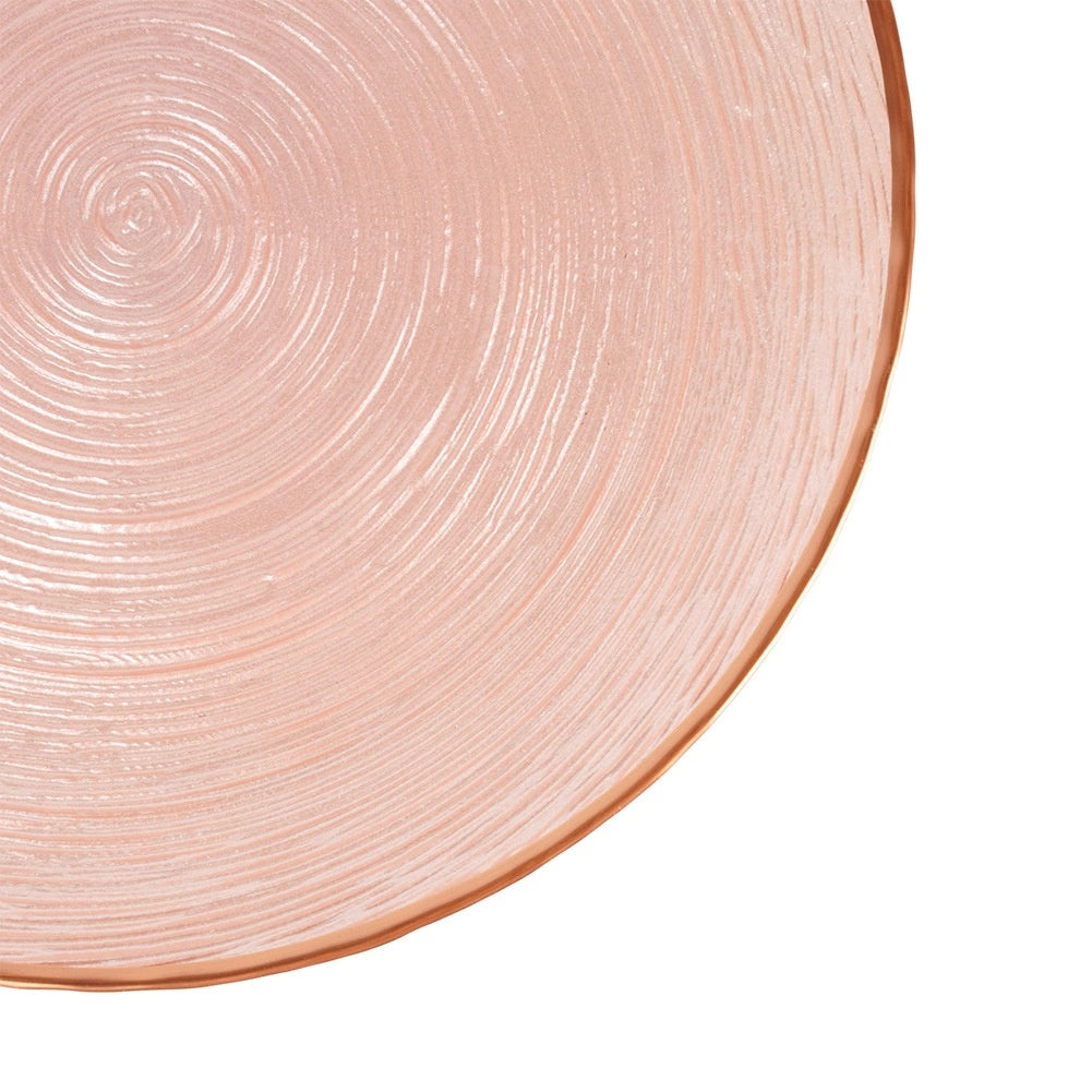 Glass Cake Stand, Pink, 21 cm, Elevated Pedestal