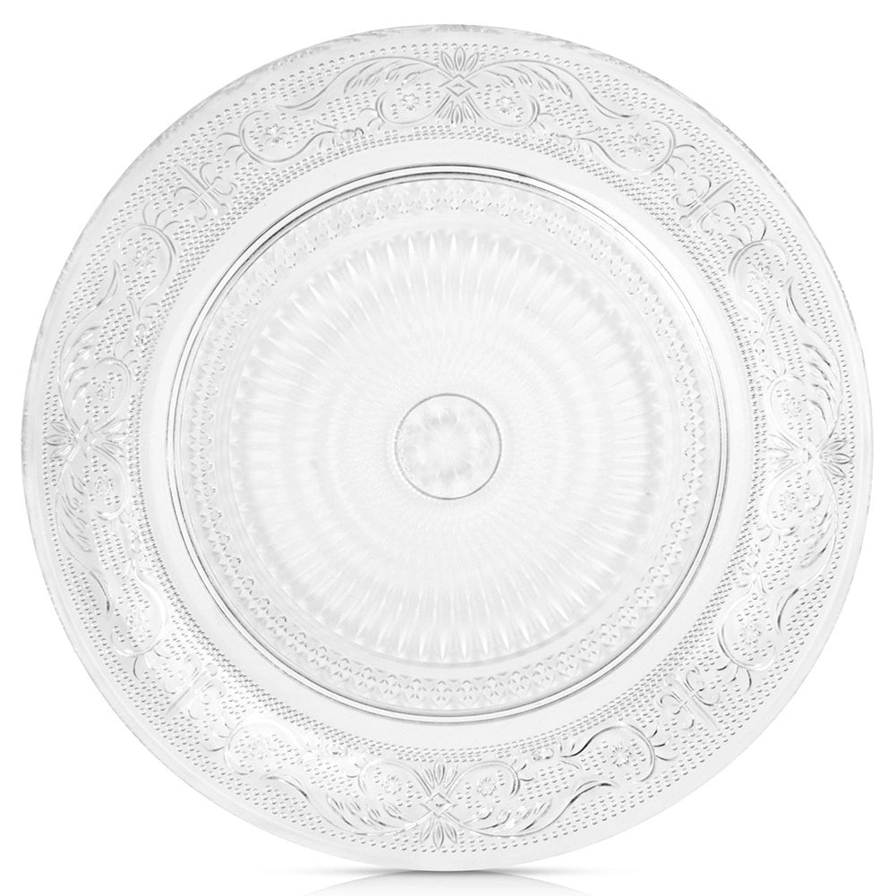 Glass Dessert Plate, 18 cm Diameter, Dishwasher Safe
