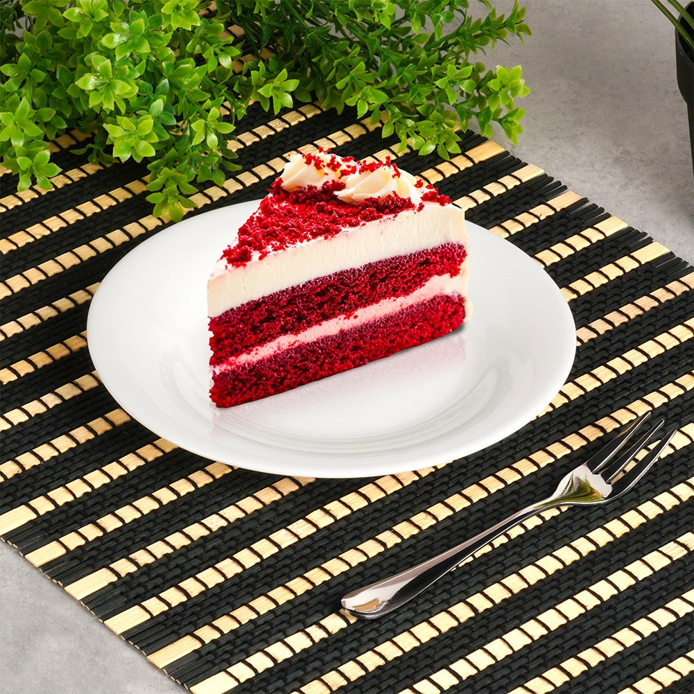 Glass Dessert Plates, White, 18 cm, Set of 6