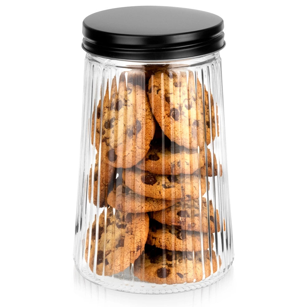 Glass Dry Food Storage Container with Lid, 1L