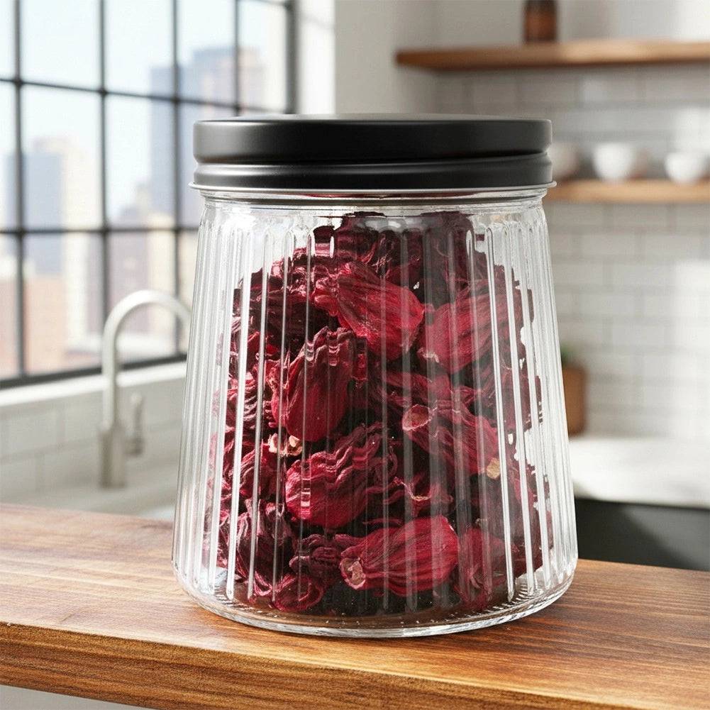 Glass Dry Food Storage Container with Lid, 700 ml
