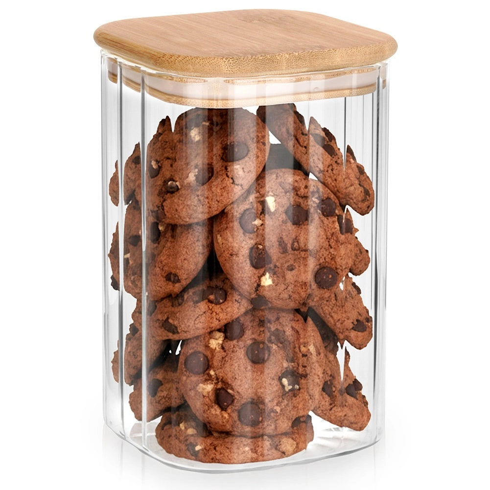 Glass Food Storage Container, Airtight, 1.1L Capacity