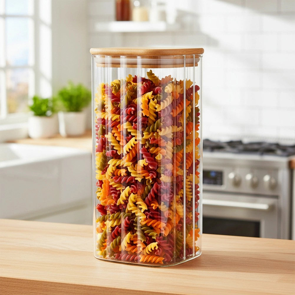 Glass Food Storage Container, Airtight, 1.6L