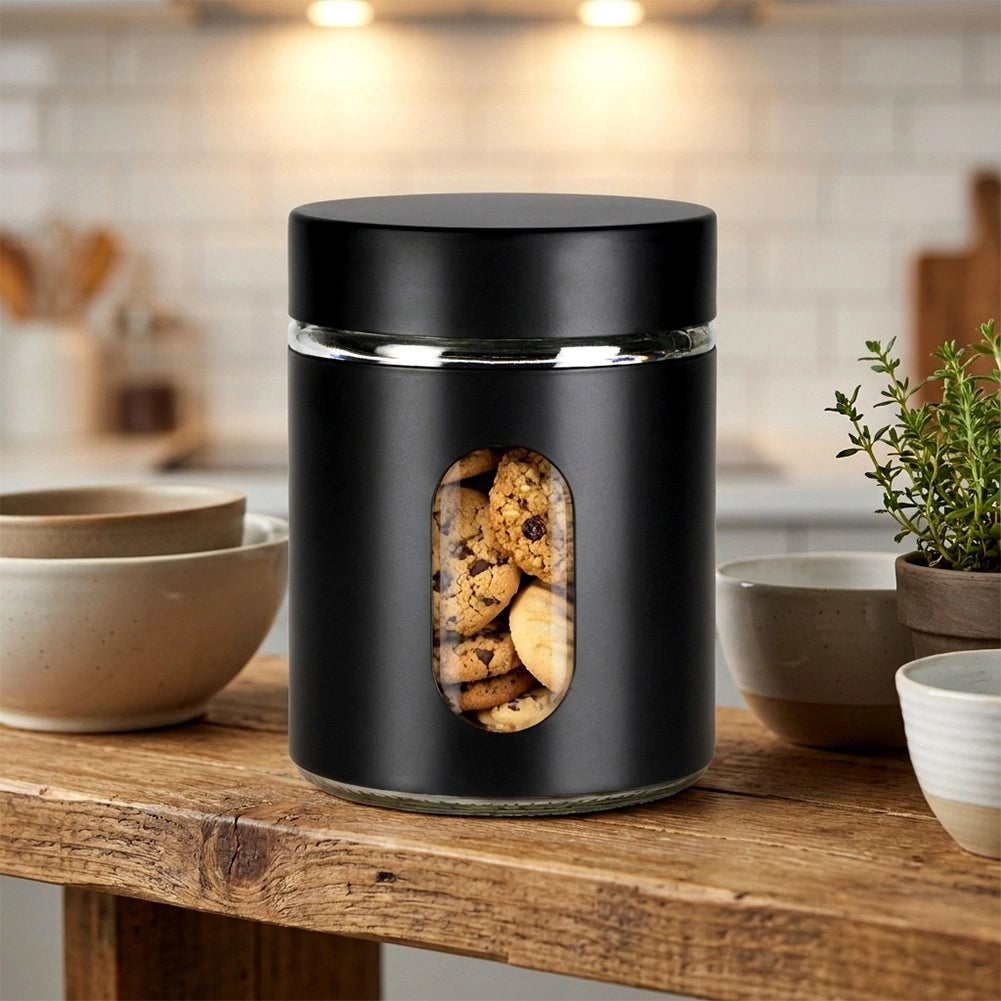 Glass Food Storage Container, Airtight, 650 ml