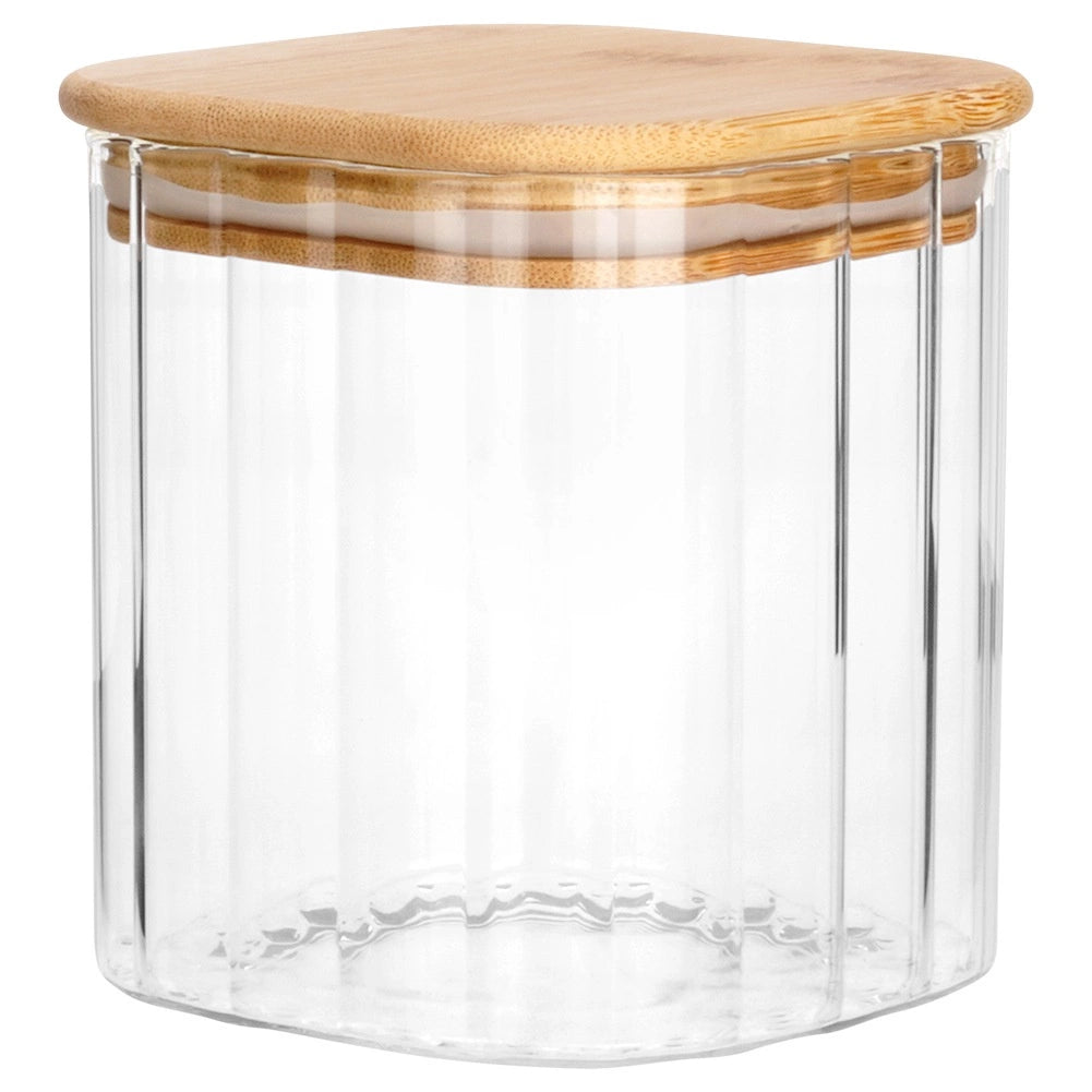 Glass Food Storage Container, Airtight with Bamboo Lid, 750 ml