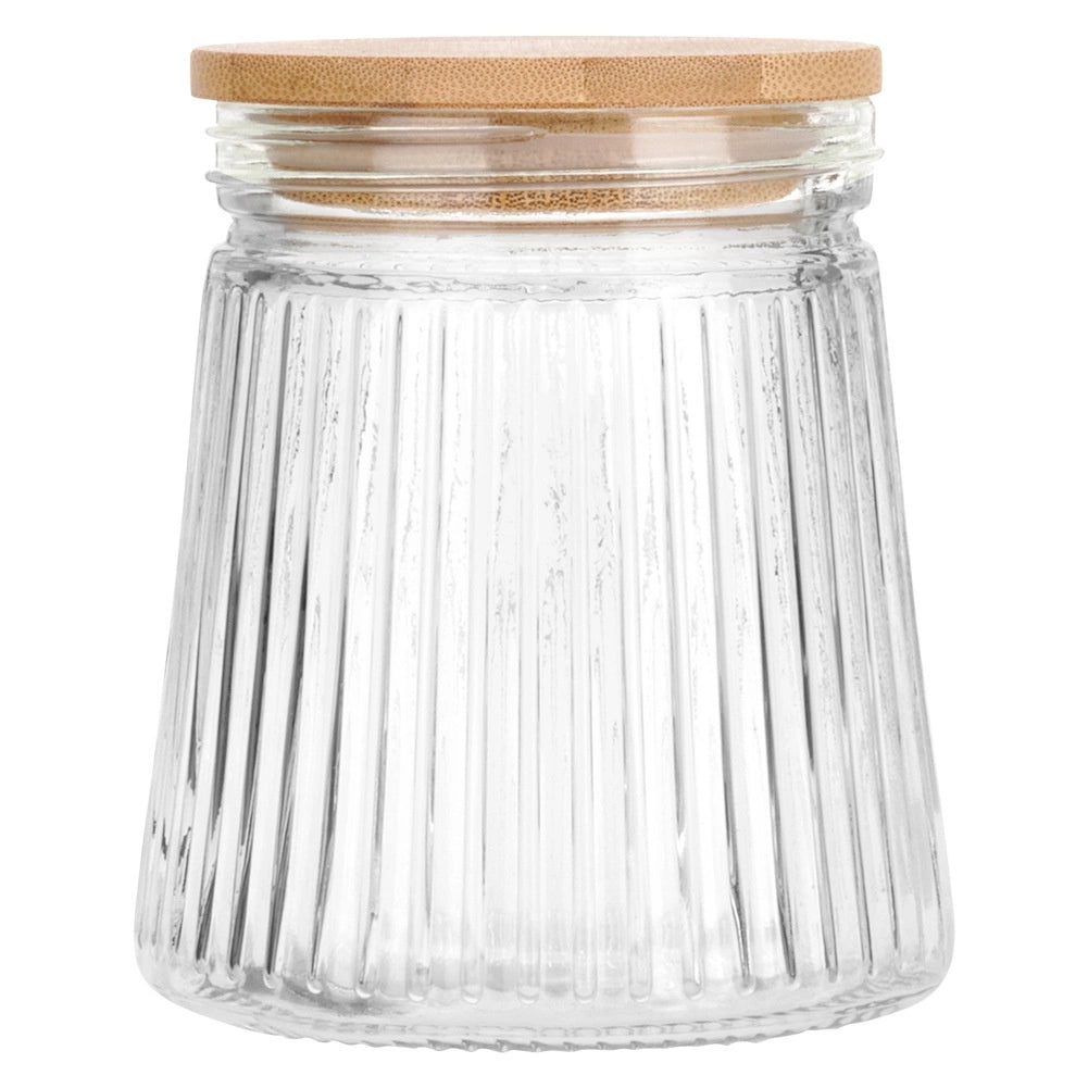 Glass Food Storage Container with Bamboo Lid, 700 ml