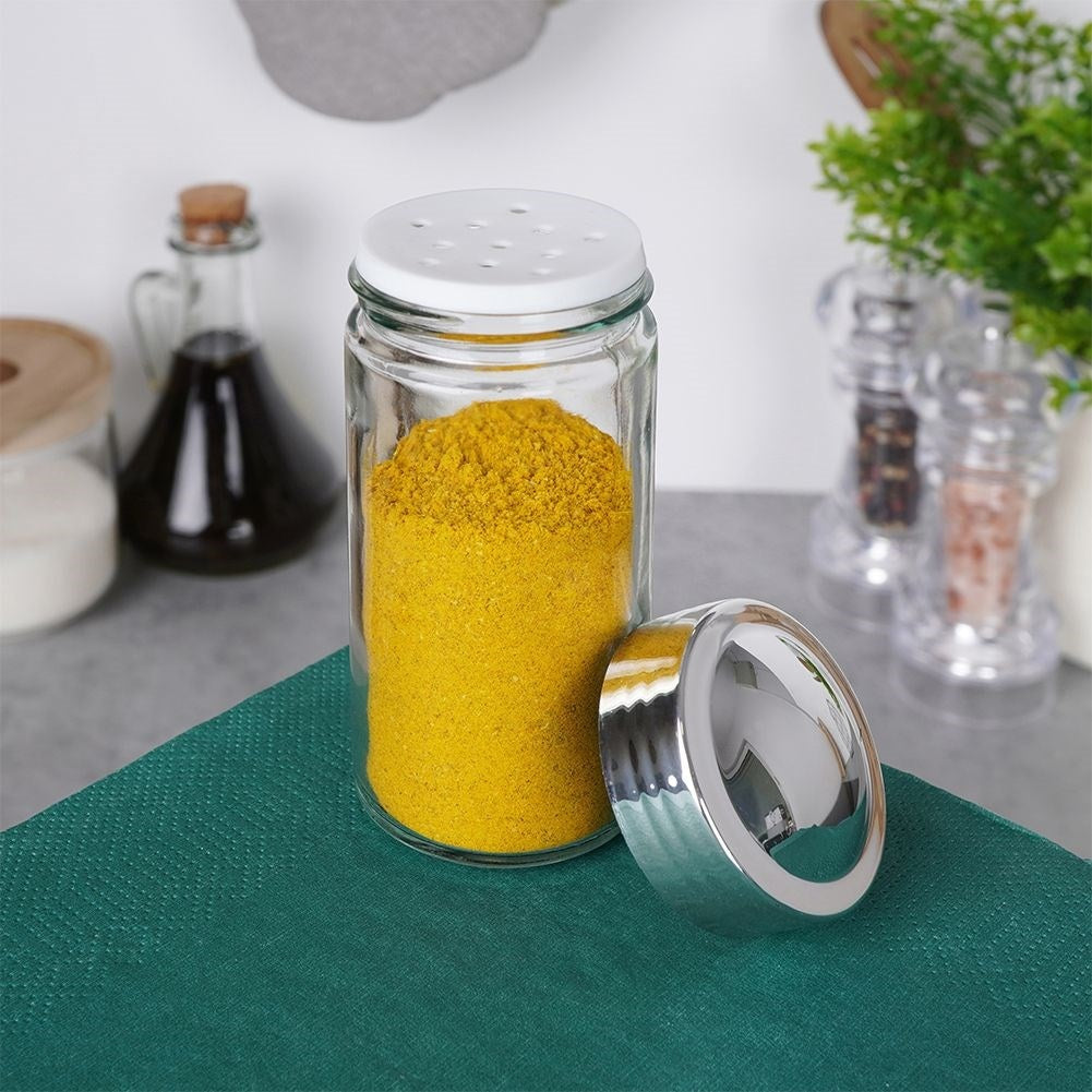 Glass Jar for Spices with Screw Lid - Versatile Storage