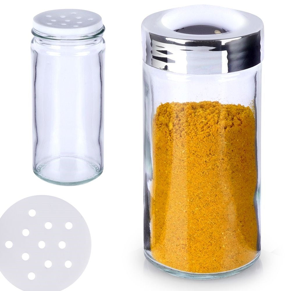 Glass Jar for Spices with Screw Lid - Versatile Storage