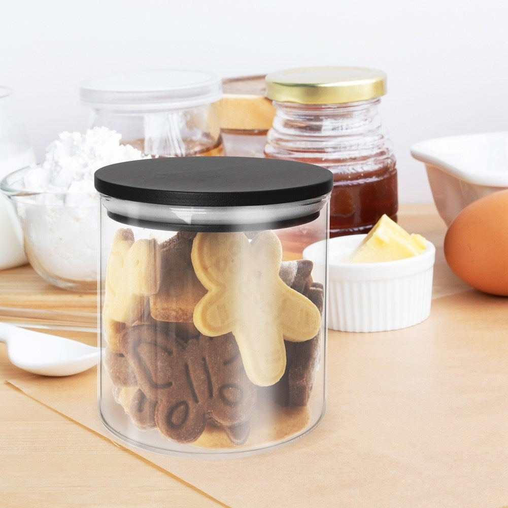 Glass Jar with Bamboo Lid - High Quality Storage