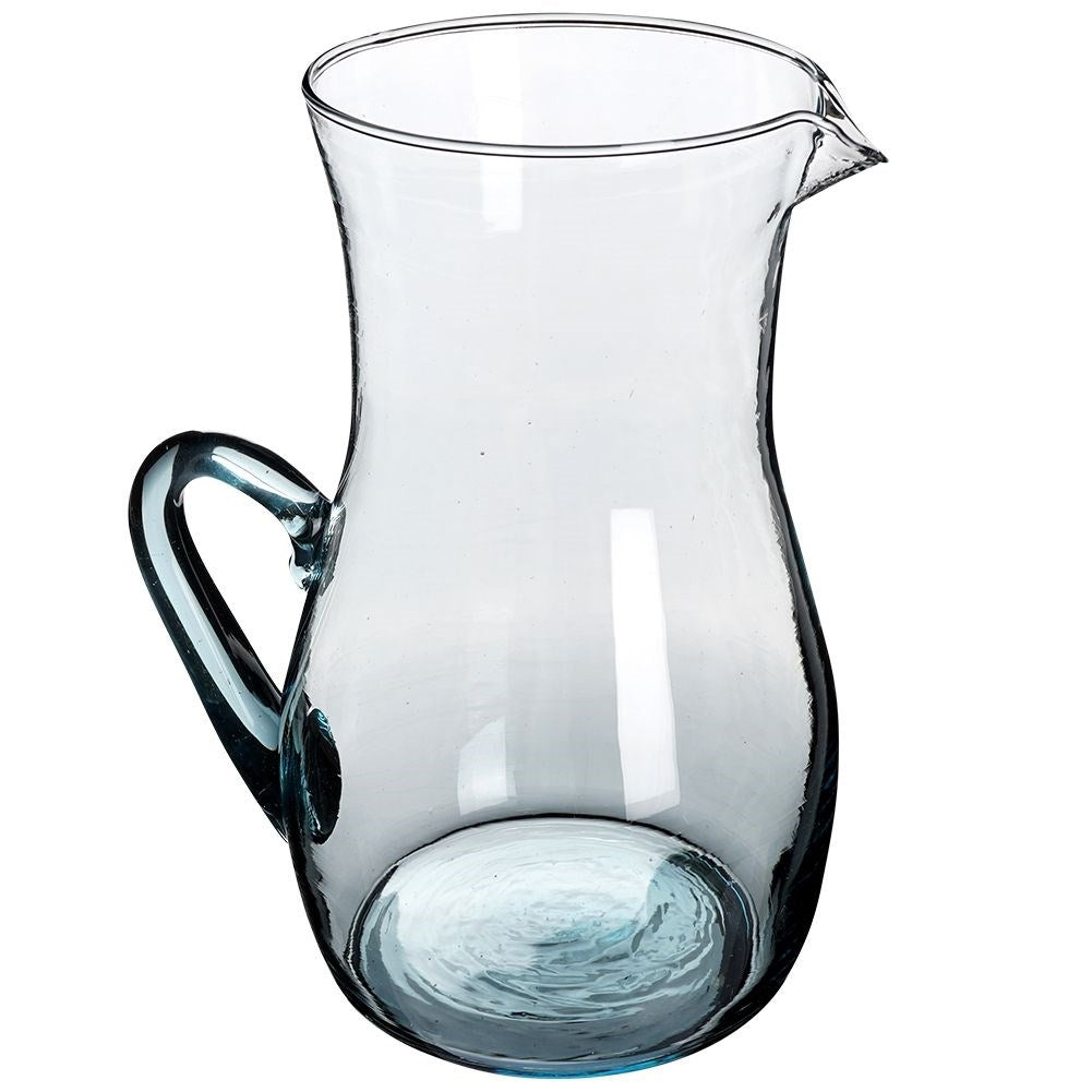 Glass Jug 1.7L in Recycled Blue Glass