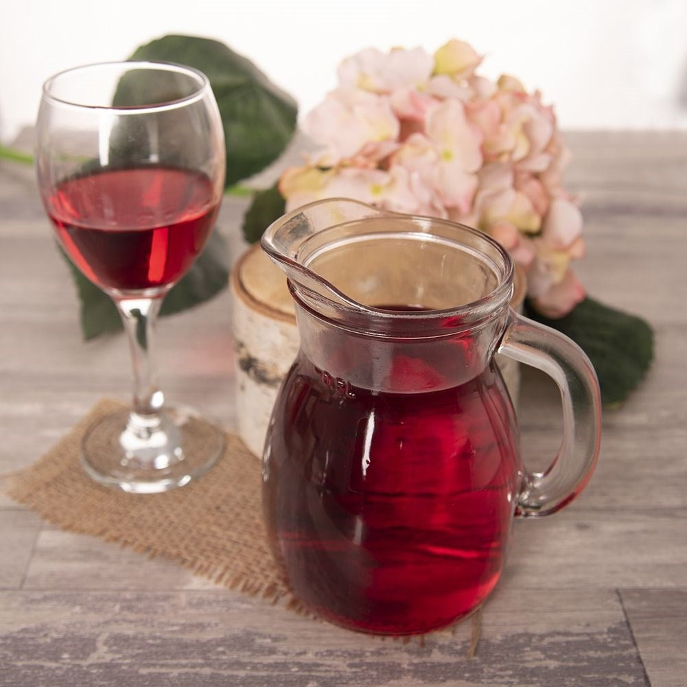 Glass Jug 500 ml with Spout and Measuring Scale for All Drinks