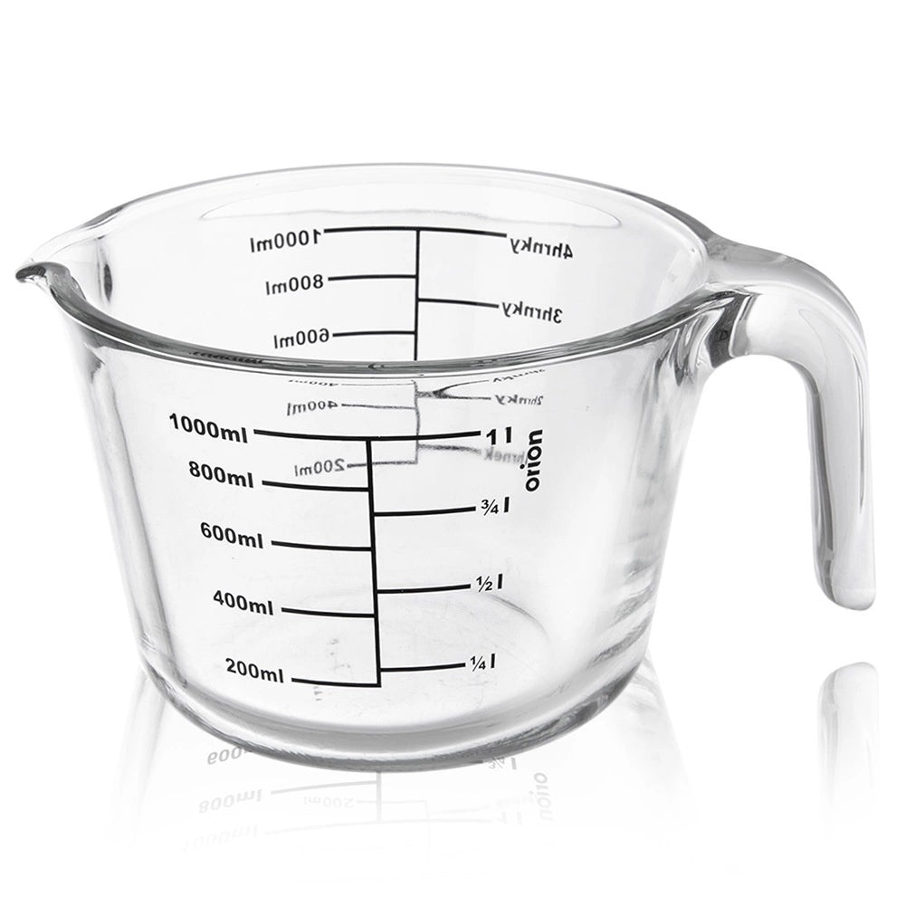 Glass Measuring Jug, 1L – Borosilicate, Temperature Resistant