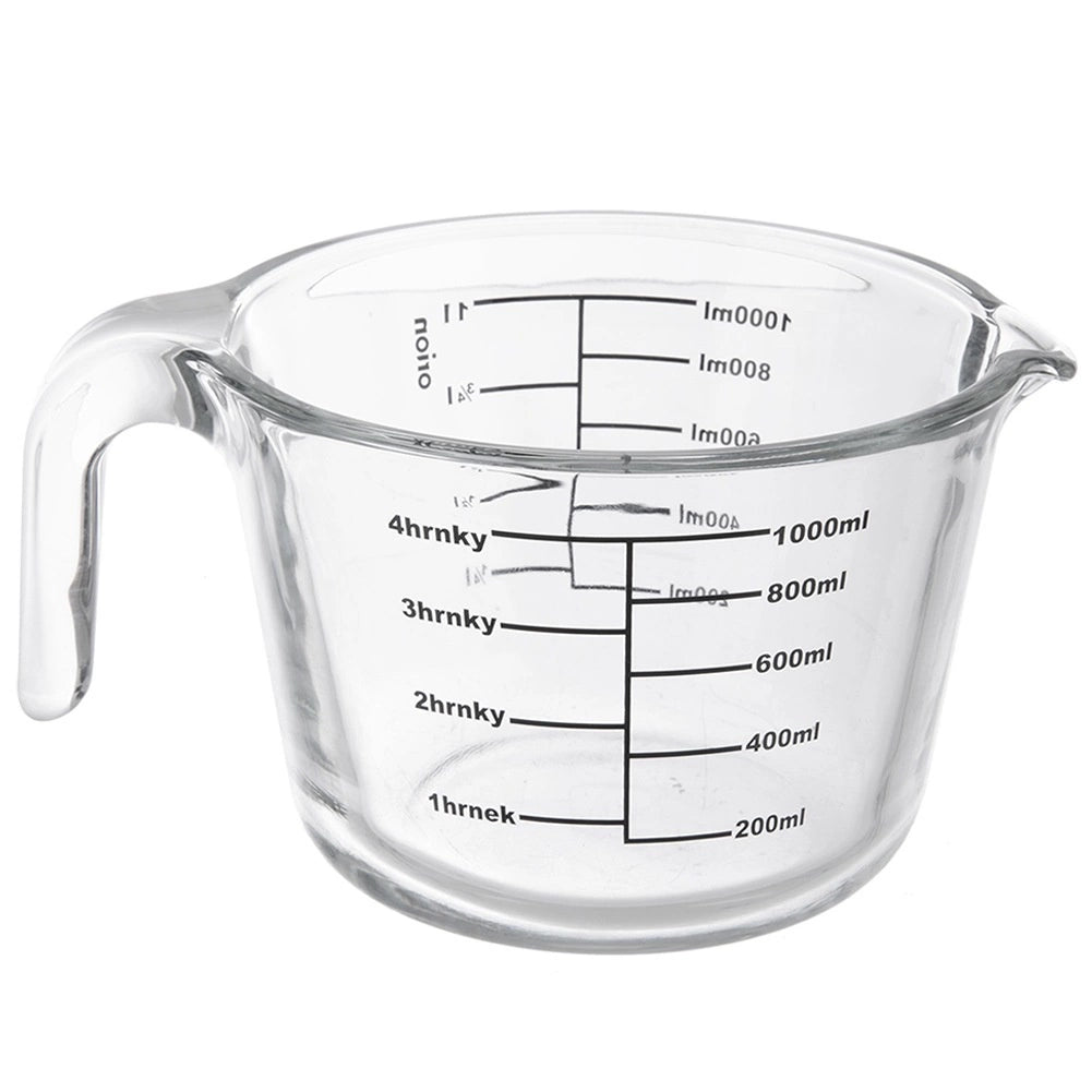 Glass Measuring Jug, 1L – Borosilicate, Temperature Resistant