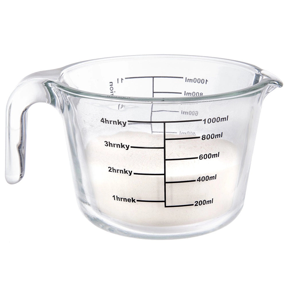 Glass Measuring Jug, 1L – Borosilicate, Temperature Resistant